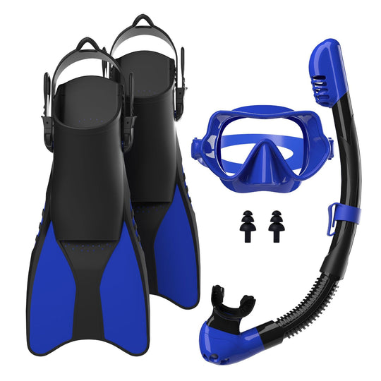 Ensemble de plongée en apnée pour hommes et femmes avec masque, tuba et palmes 6