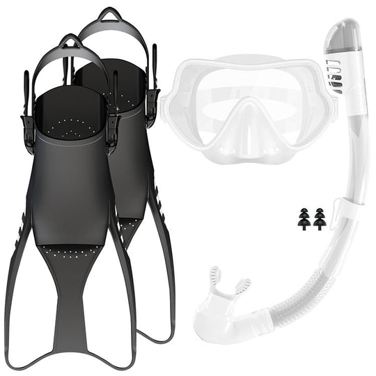 Ensemble de plongée en apnée pour hommes et femmes avec masque, tuba et palmes 8