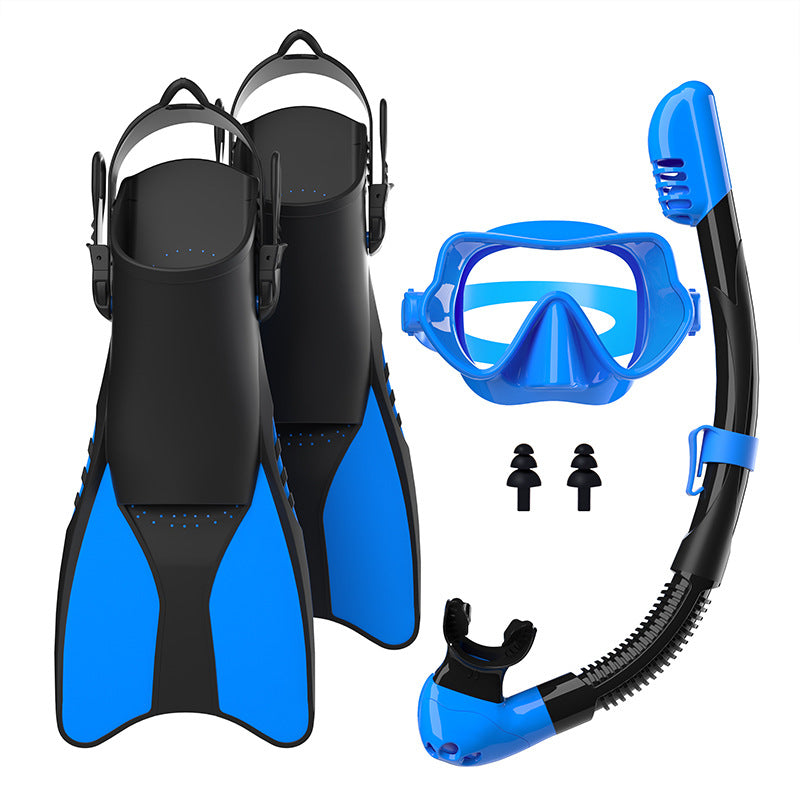 Ensemble de plongée en apnée pour hommes et femmes avec masque, tuba et palmes 9