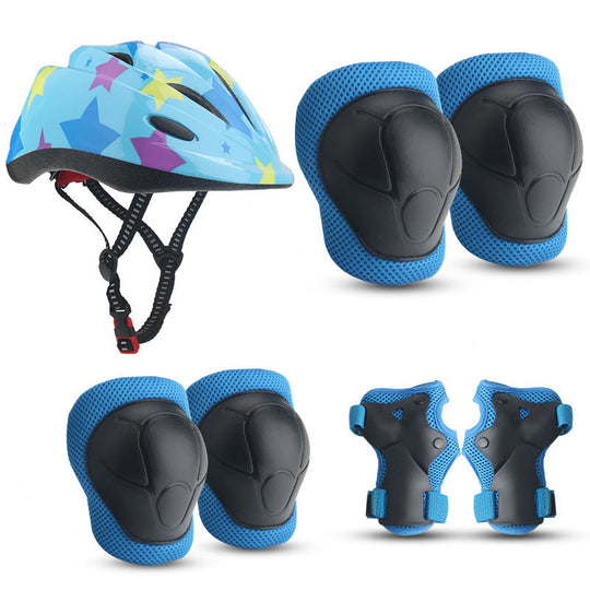Ensemble de protection enfant avec casque et accessoires colorés 0