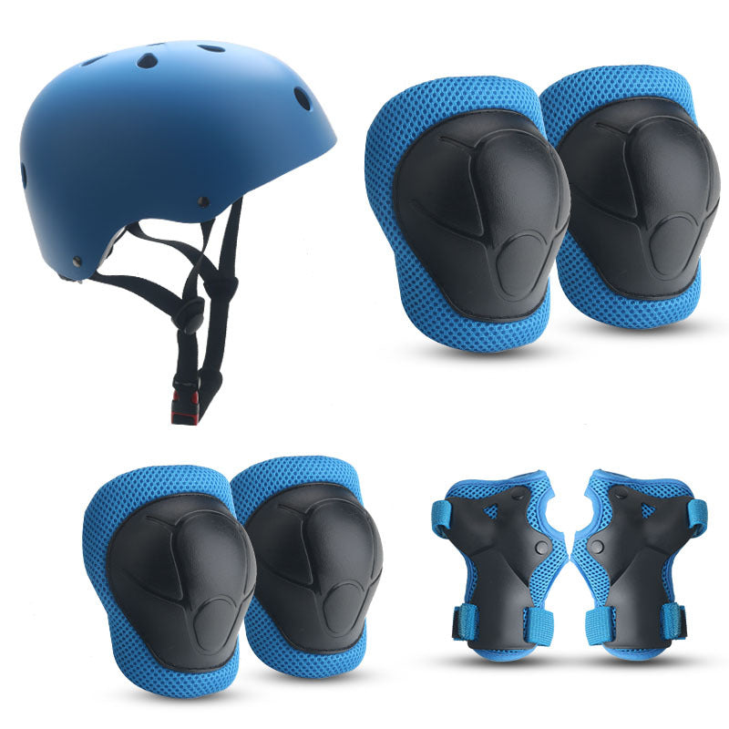 Ensemble de protection enfant avec casque et accessoires colorés 1