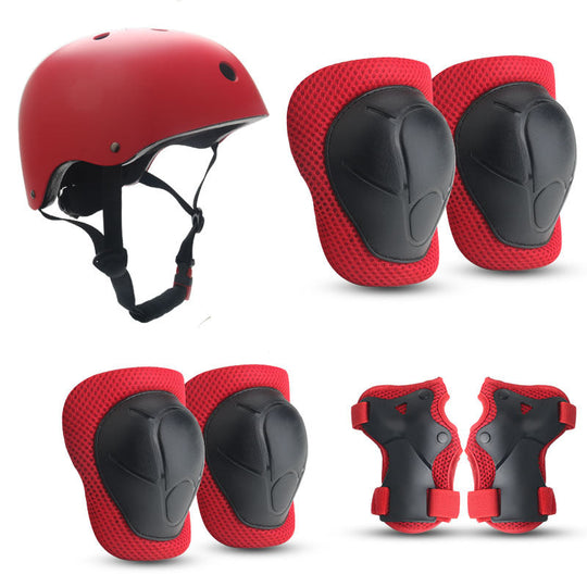Ensemble de protection enfant avec casque et accessoires colorés 15