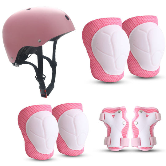 Ensemble de protection enfant avec casque et accessoires colorés 17
