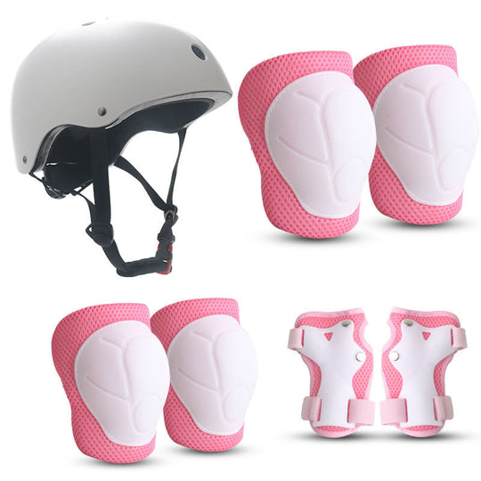 Ensemble de protection enfant avec casque et accessoires colorés 4