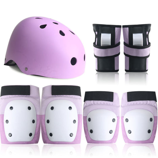 Ensemble de protection pour femmes avec casque et accessoires de patinage 0