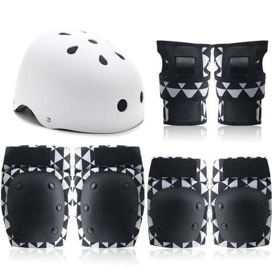 Ensemble de protection pour femmes avec casque et accessoires de patinage 7