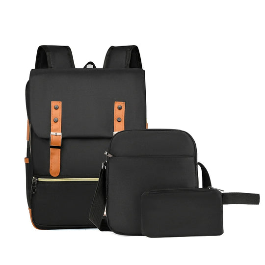 Ensemble sac à dos multifonctionnel trois pièces pour homme 0