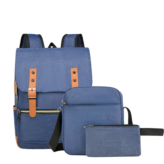 Ensemble sac à dos multifonctionnel trois pièces pour homme 7
