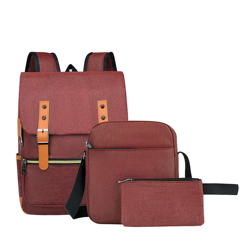 Ensemble sac à dos multifonctionnel trois pièces pour homme 8