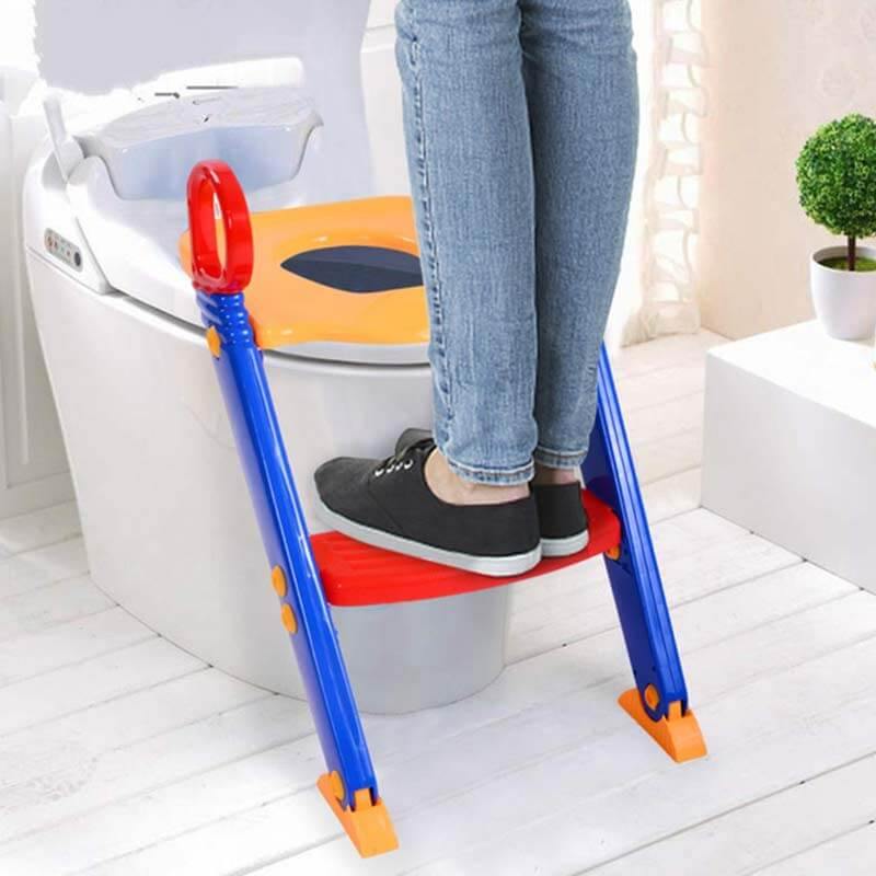 Entraîneur de toilettes pour enfants avec marche intégrée 4