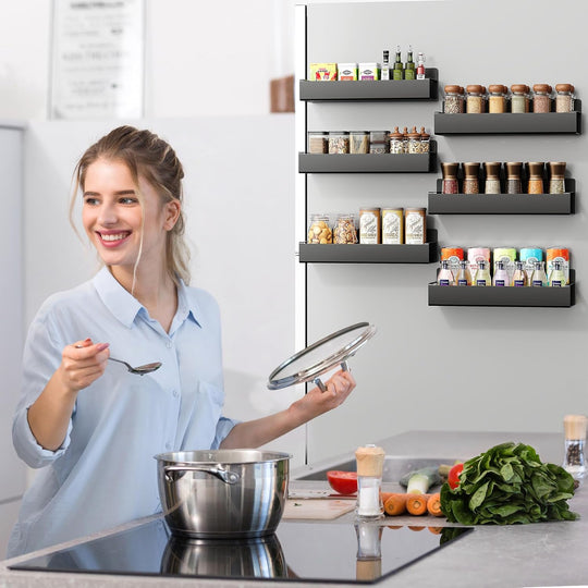 Étagère Murale de Rangement Magnétique Design Moderne pour Cuisine et Atelier 2