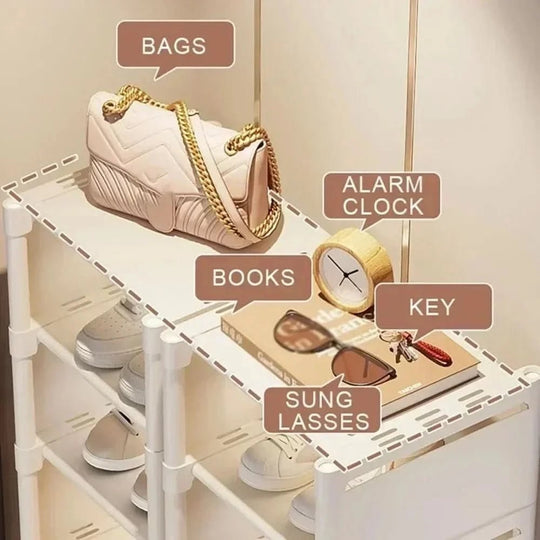 Étagère à Chaussures Empilable Pour Petits Espaces Moderne 2