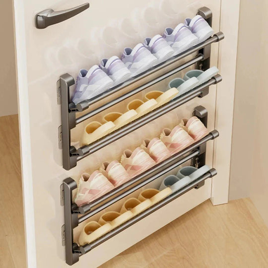 Étagère à Chaussures Murale Pratique avec Système de Drainage pour Salle de Bain et Couloir 0