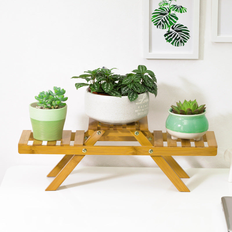 Étagère à plantes sur deux niveaux pour intérieur et extérieur 0