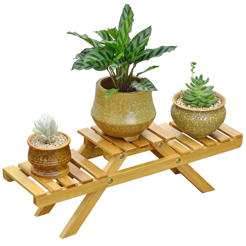 Étagère à plantes sur deux niveaux pour intérieur et extérieur 1