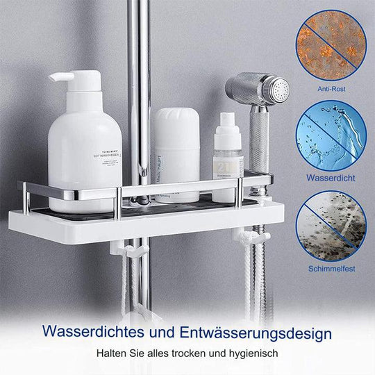 Étagère de Douche Polyvalente pour Rangement Compact et Fonctionnel 4