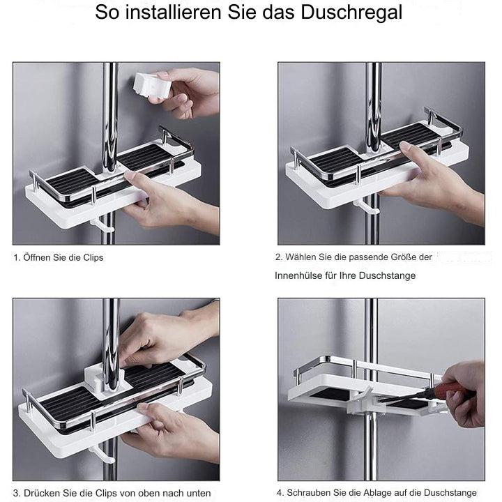 Étagère de Douche Polyvalente pour Rangement Compact et Fonctionnel 6