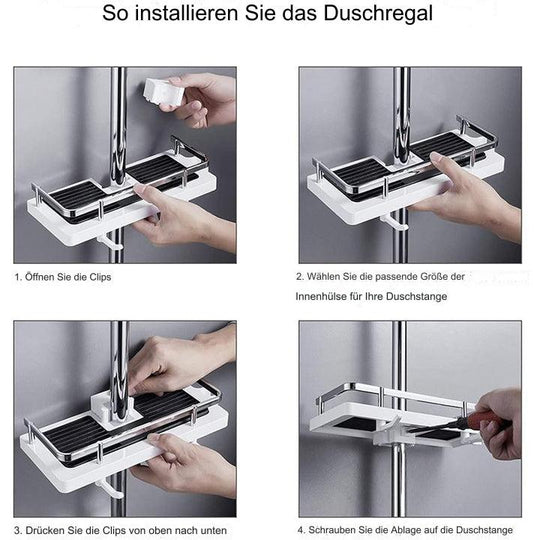 Étagère de Douche Polyvalente pour Rangement Compact et Fonctionnel 6