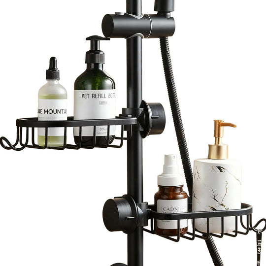 Étagère de Douche Pratique et Compacte Design Moderne pour Salle de Bain 0