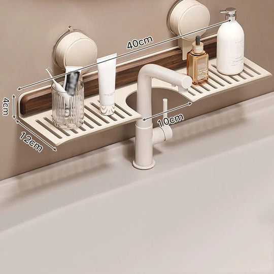 Étagère de Salle de Bain Moderne à Ventouse Sans Perçage 3