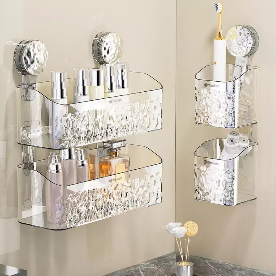 Étagère de Salle de Bain à Ventouse Moderne 1
