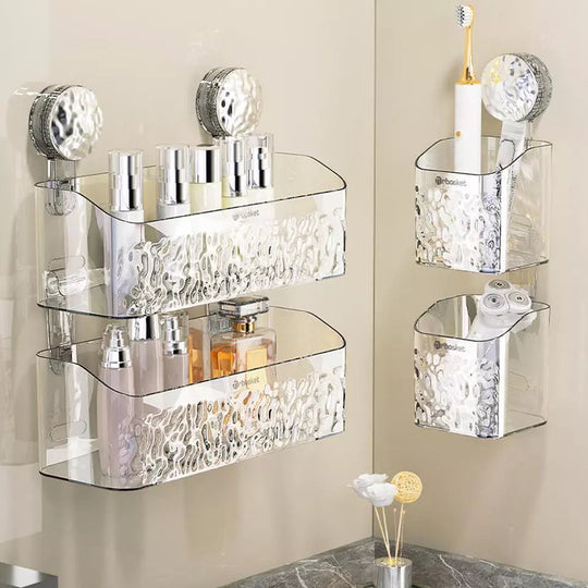 Étagère de Salle de Bain à Ventouse Moderne 1
