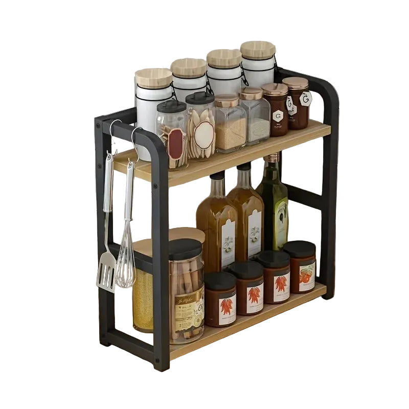 Étagère de comptoir en métal à 2 niveaux pour cuisine 0