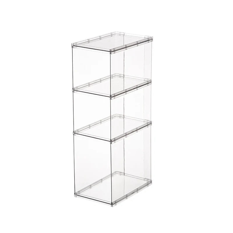 Étagère de rangement empilable transparente modulable 0