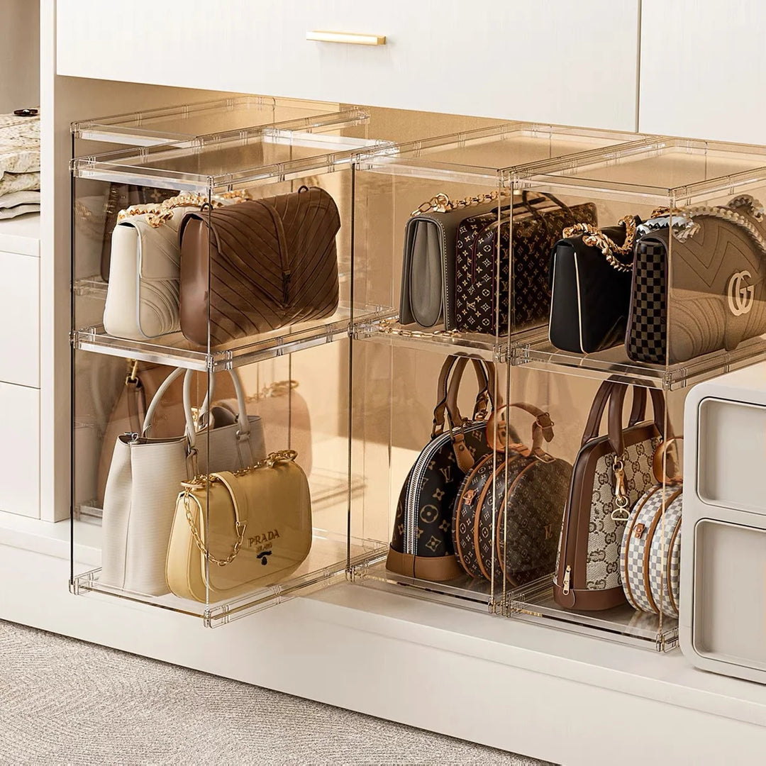 Étagère de rangement empilable transparente modulable 1