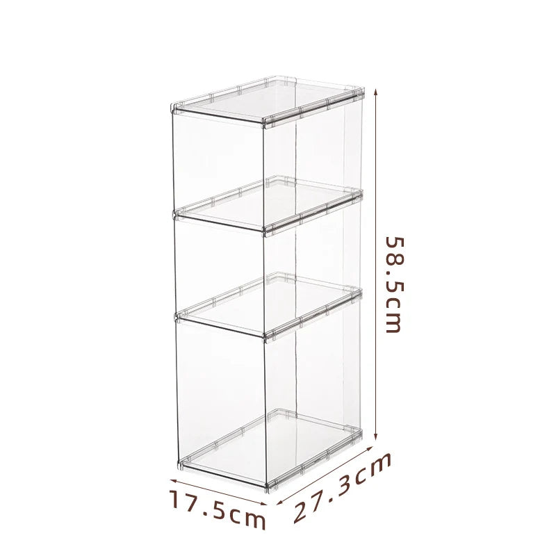 Étagère de rangement empilable transparente modulable 5