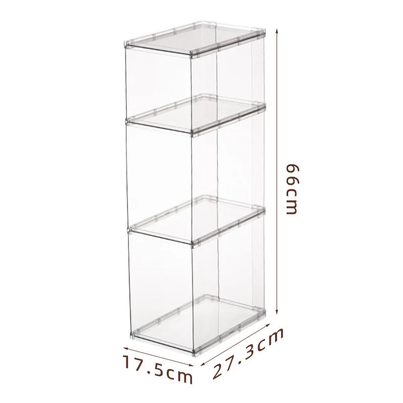 Étagère de rangement empilable transparente modulable 7