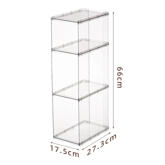 Étagère de rangement empilable transparente modulable 7