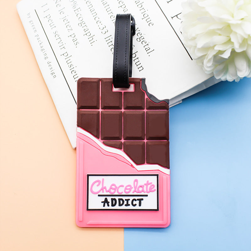 Étiquette de bagage unisexe design original chocolat 0