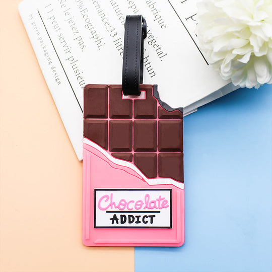 Étiquette de bagage unisexe design original chocolat 0