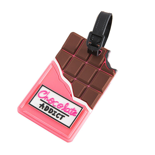 Étiquette de bagage unisexe design original chocolat 5