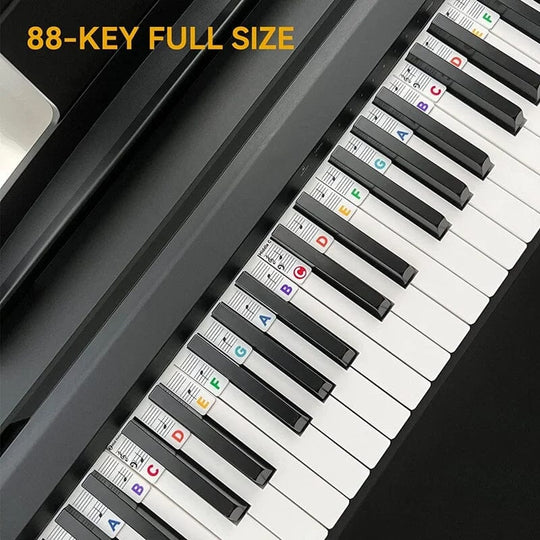 Étiquettes de notes amovibles pour clavier de piano 2