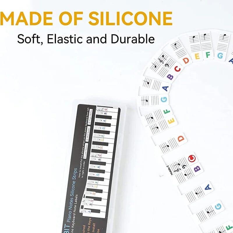 Étiquettes de notes amovibles pour clavier de piano 4
