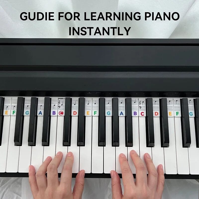 Étiquettes de notes amovibles pour clavier de piano 6