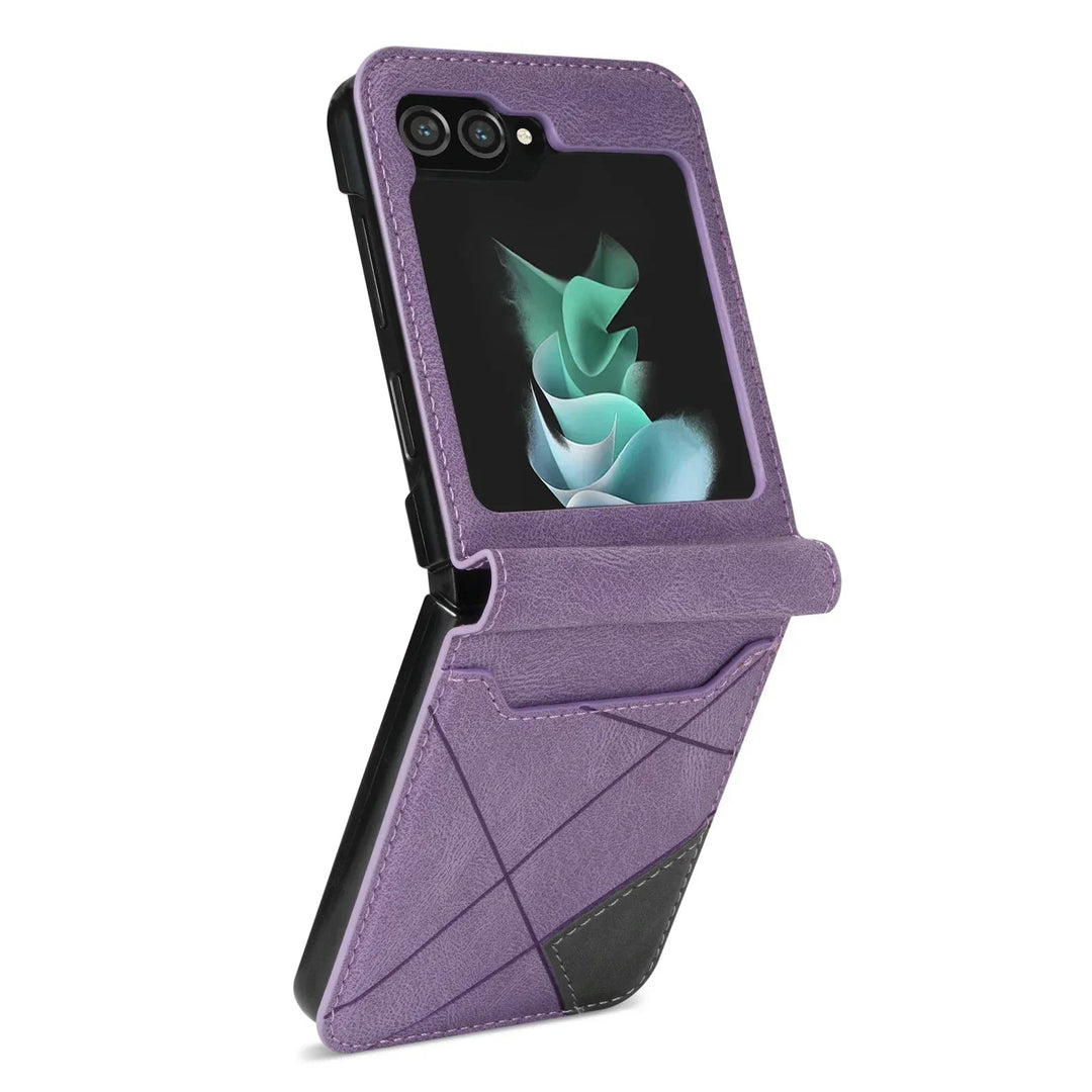 Étui Pour Téléphone Pratique Pour Samsung Galaxy Z Flip Avec Emplacements Pour Cartes 1