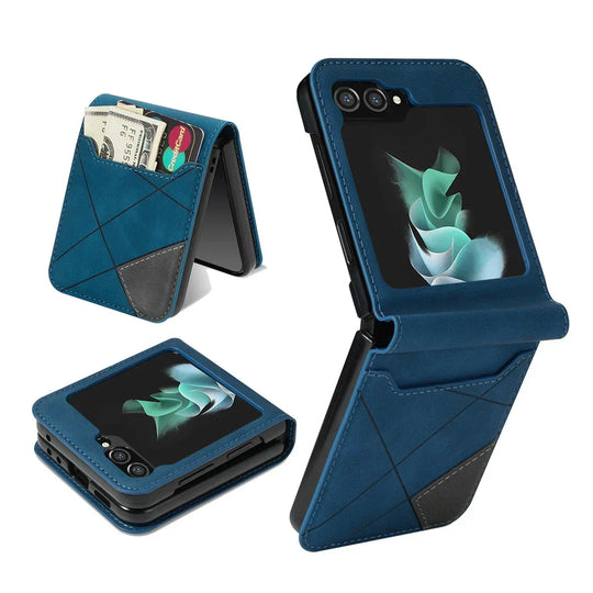 Étui Pour Téléphone Pratique Pour Samsung Galaxy Z Flip Avec Emplacements Pour Cartes 2
