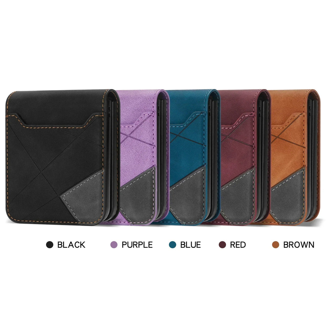 Étui Pour Téléphone Pratique Pour Samsung Galaxy Z Flip Avec Emplacements Pour Cartes 6