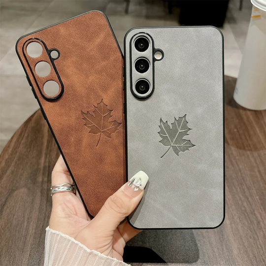 Étui Téléphone Samsung Design Unique Feuilles d'Érable 0