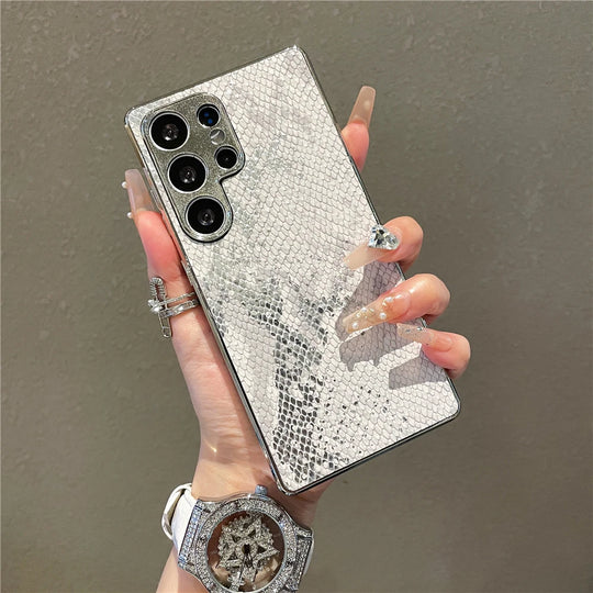 Étui Téléphone Samsung Luxe Design Texture Peau de Serpent 11