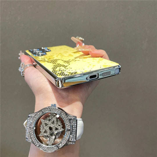 Étui Téléphone Samsung Luxe Design Texture Peau de Serpent 5