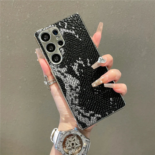 Étui Téléphone Samsung Luxe Design Texture Peau de Serpent 6