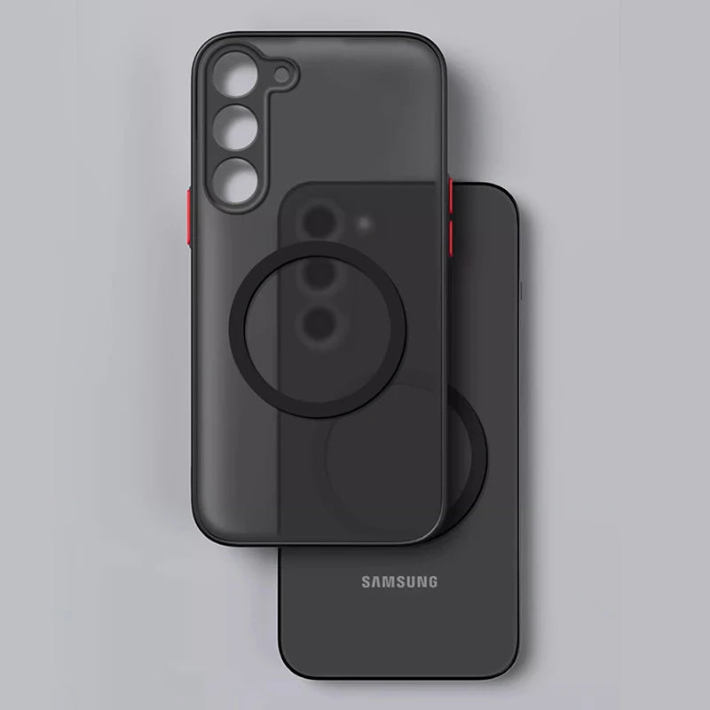 Étui Téléphone Samsung Magnétique Design Moderne Finition Mate 3