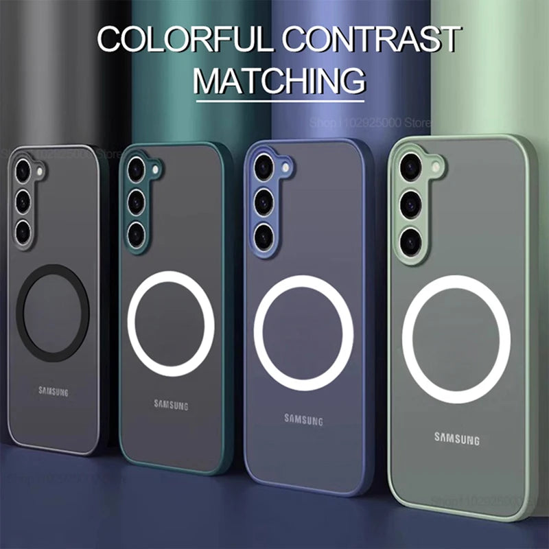 Étui Téléphone Samsung Magnétique Design Moderne Finition Mate 4