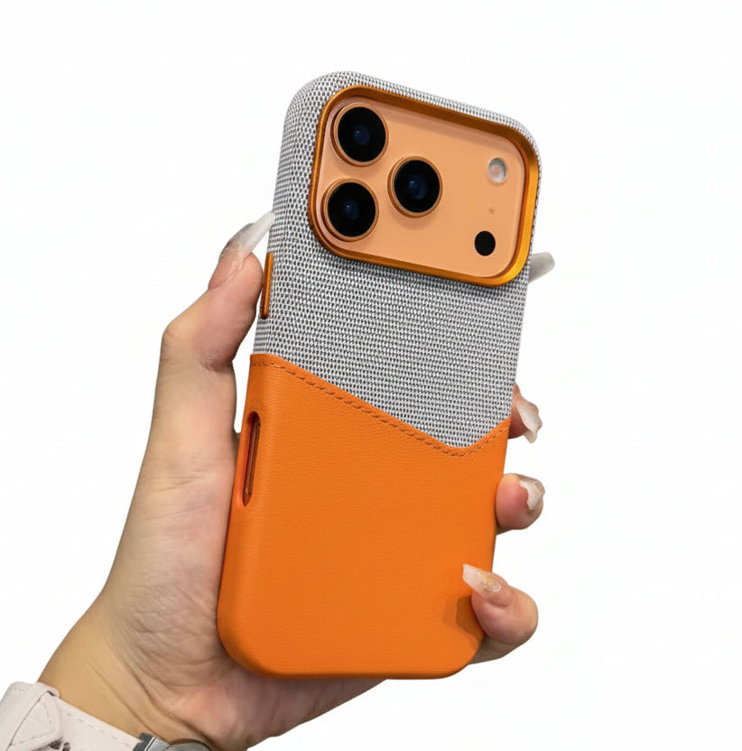 Étui Téléphone iPhone avec Poche pour Carte Moderne 0