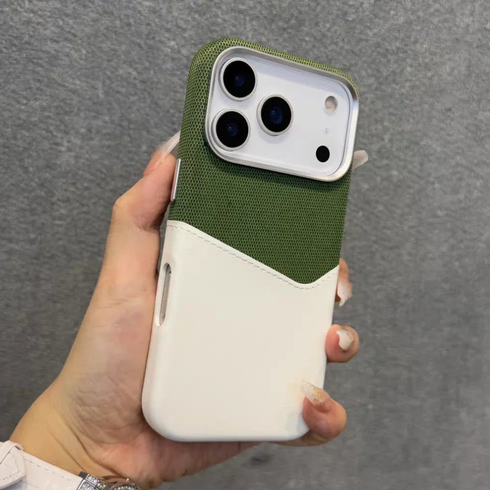 Étui Téléphone iPhone avec Poche pour Carte Moderne 10