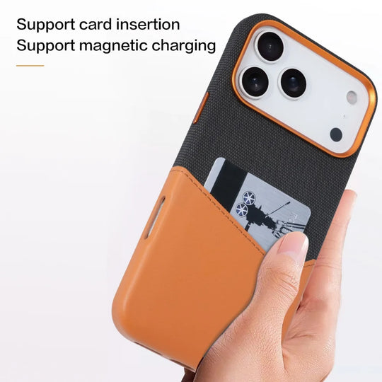 Étui Téléphone iPhone avec Poche pour Carte Moderne 3
